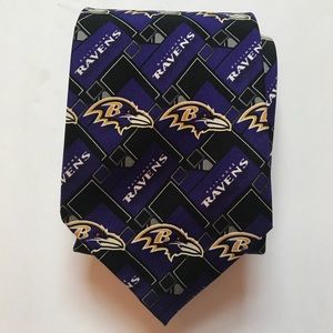 NFL Ravens 100% Silk Necktie